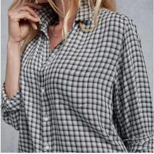 Frank & Eileen The Eileen Long Sleeve Button Down Plaid Shirt XXS